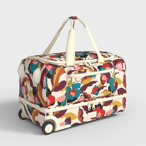FOLDABLE ROLLING DUFFLE BAG Low-poly 3D model