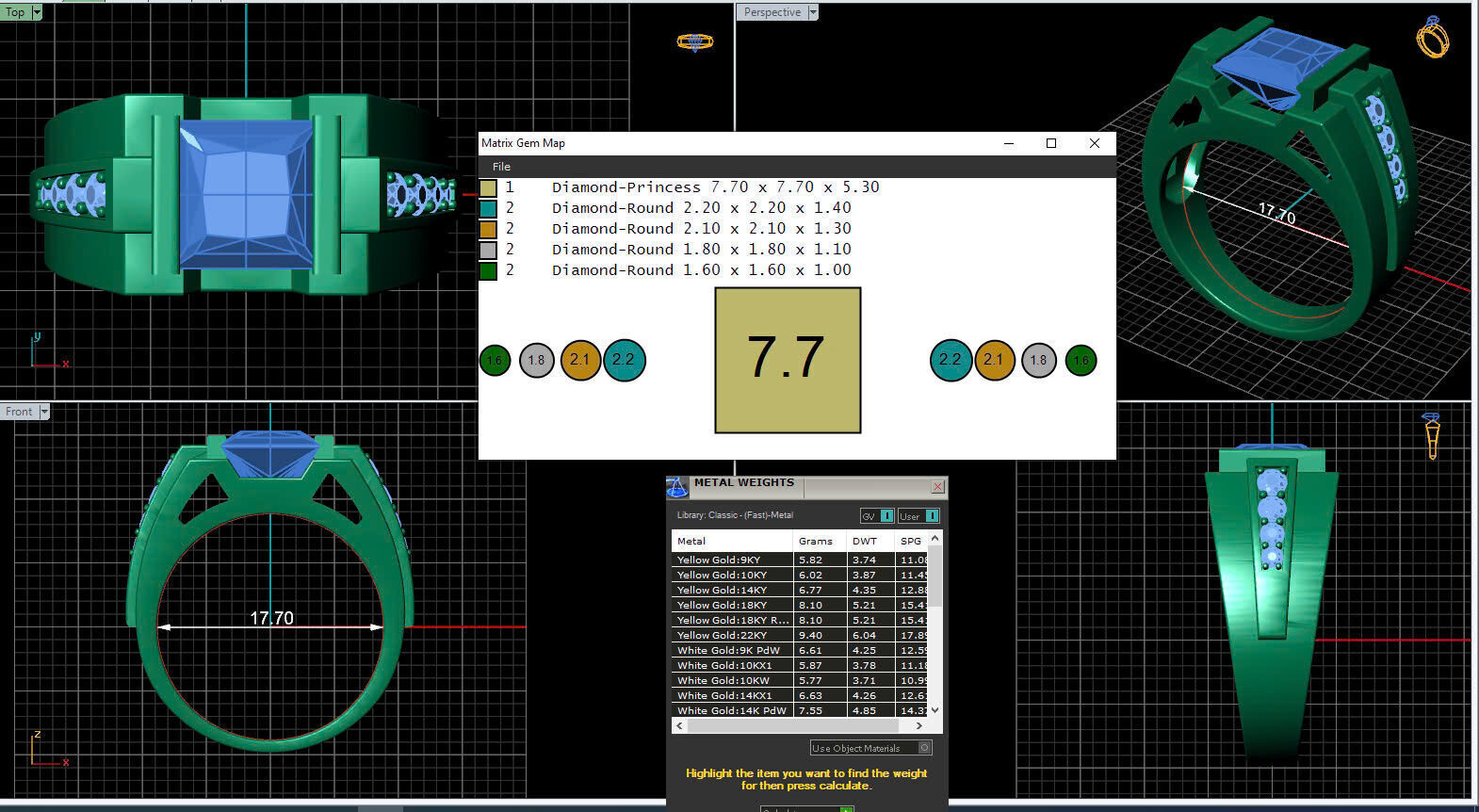 Men Ring 175 3D print model_4