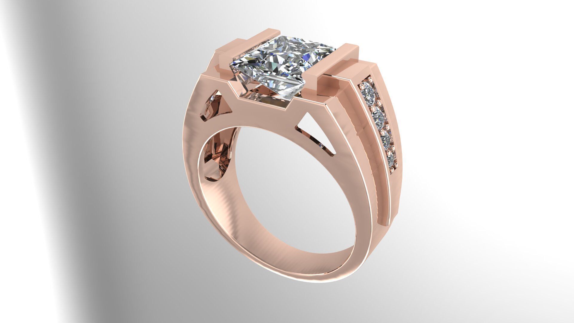 Men Ring 175 3D print model_12