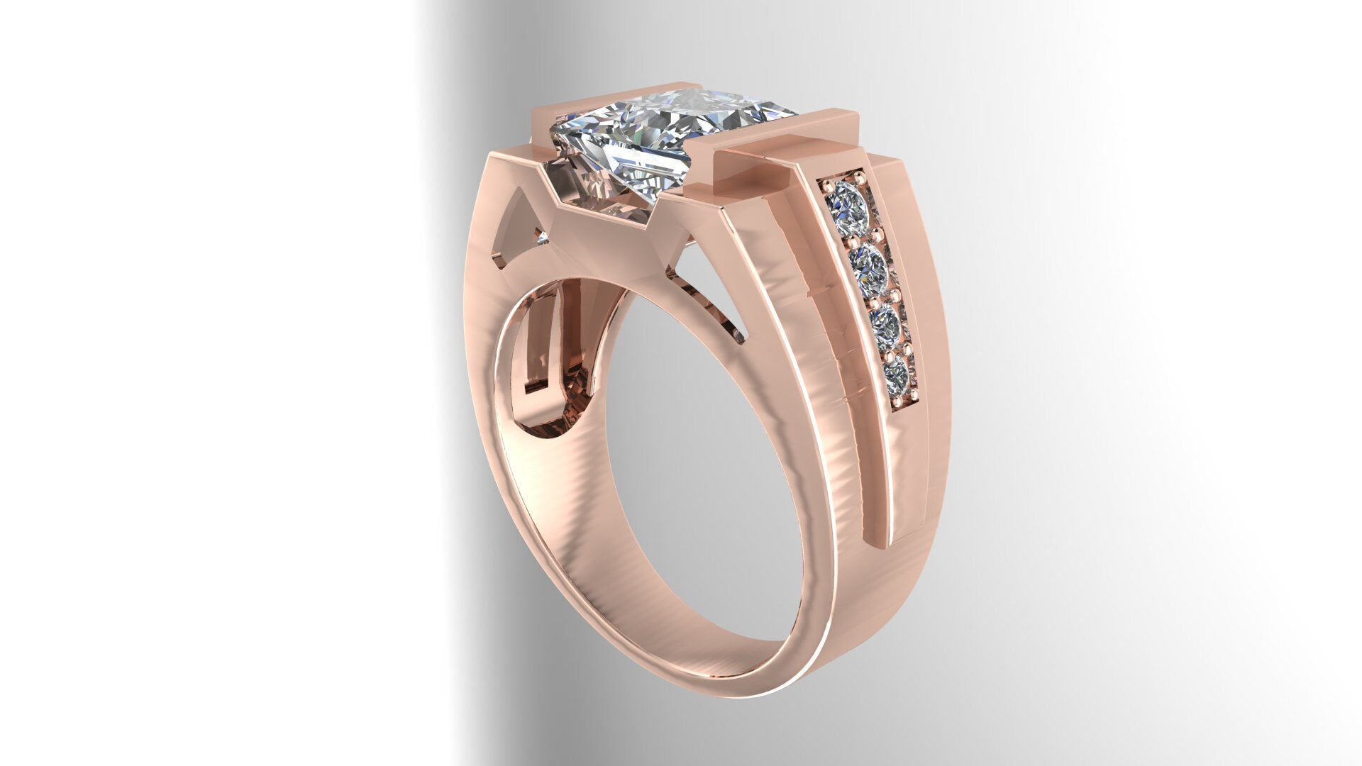 Men Ring 175 3D print model_1
