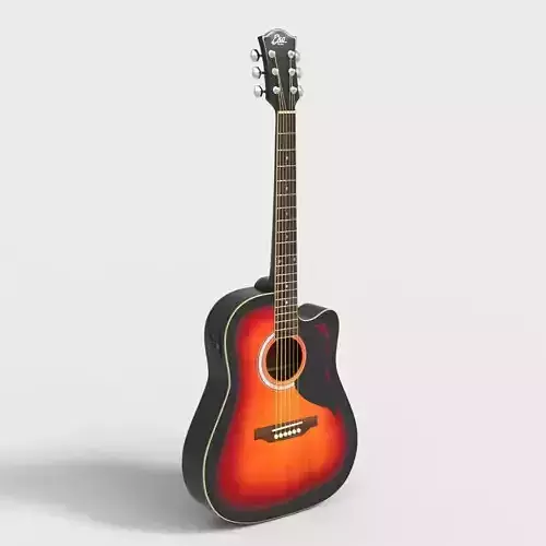EKO ACOUSTIC GUITAR Low-poly 3D model