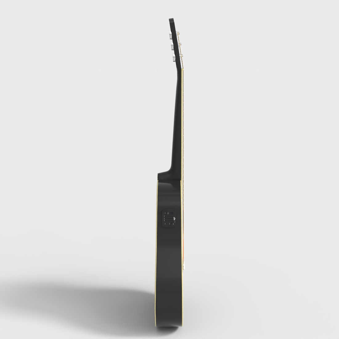 EKO ACOUSTIC GUITAR Low-poly 3D model_2