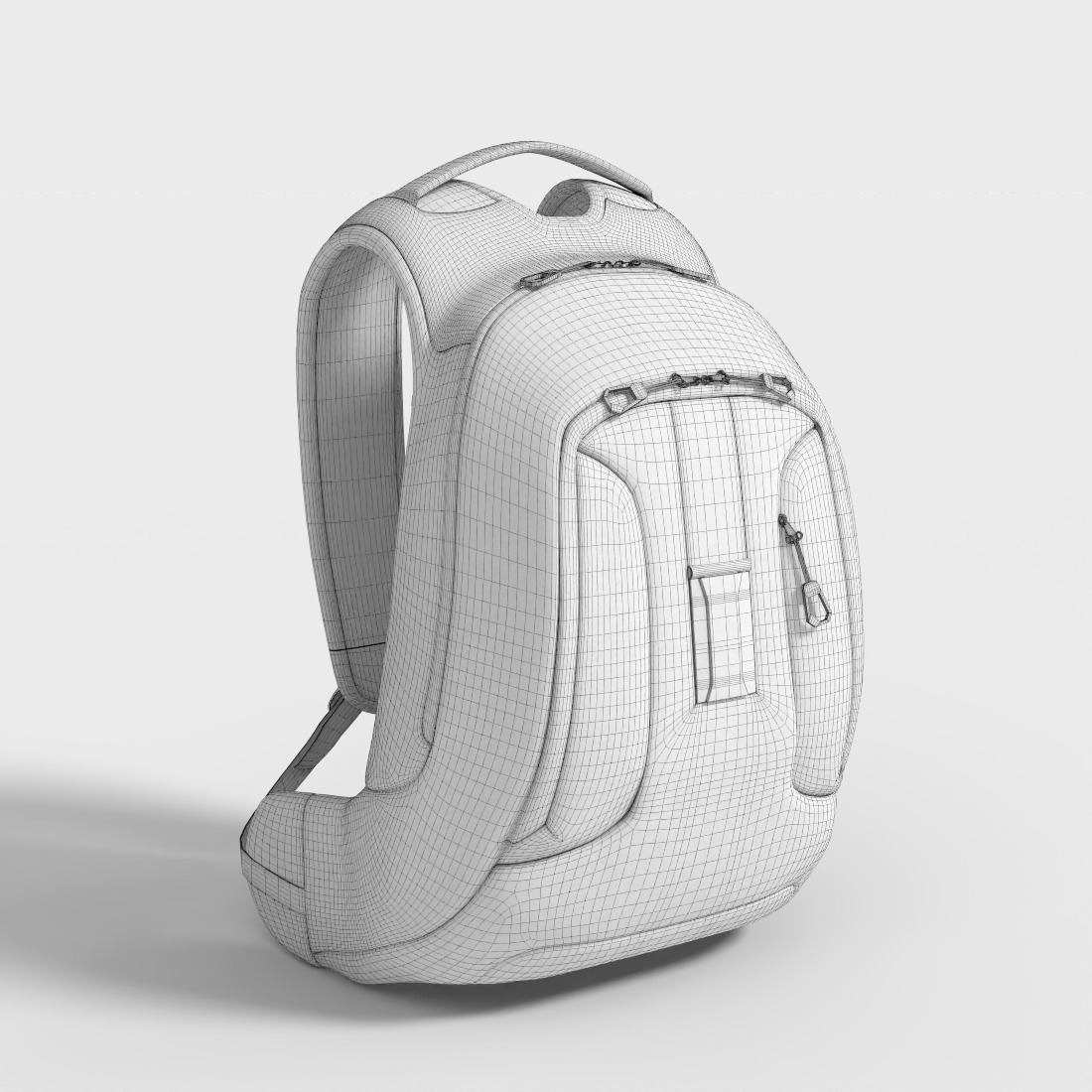 SAMSONITE DIVER LAPTOP BACKPACK Low-poly 3D model_7
