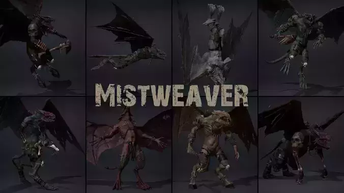 Mistweaver Low-poly 3D model
