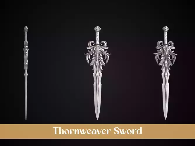 Stylized Elf Sword - Thornweaver