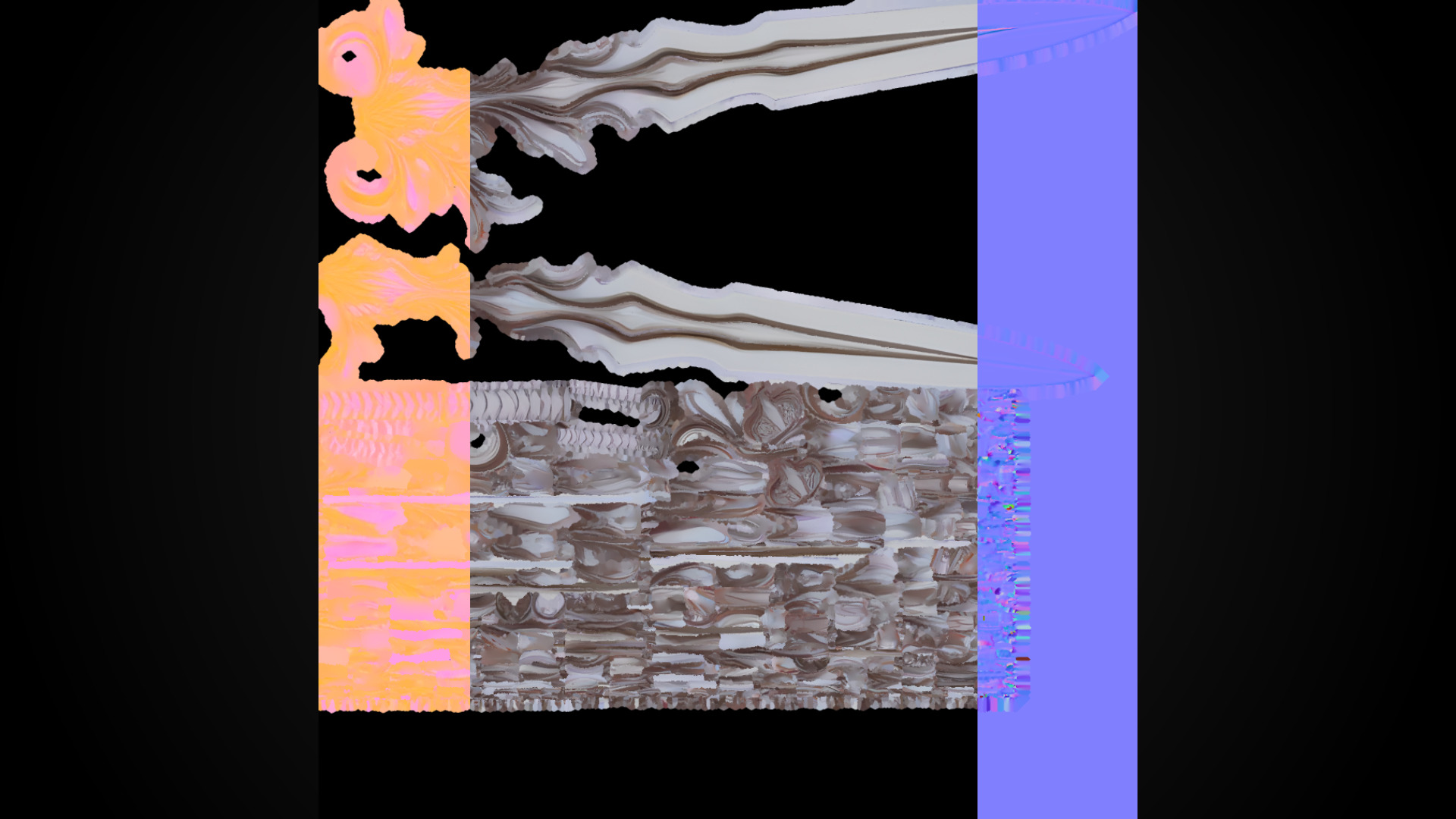 Stylized Elf Sword - Thornweaver - Game Ready 3D model_8