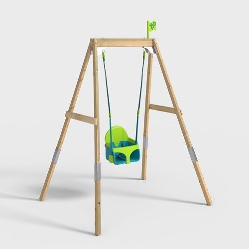 FOREST ACORN GROWABLE SWING Low-poly 3D model
