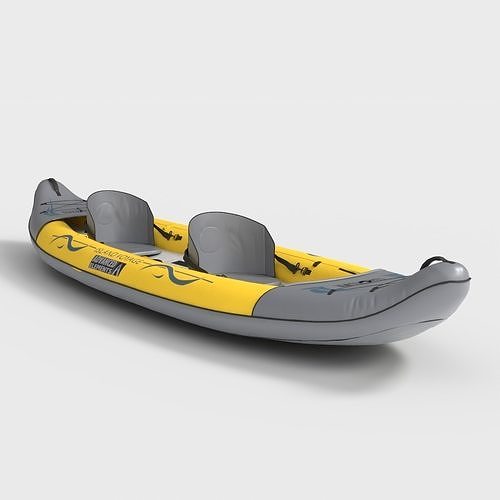 RECREATIONAL KAYAK Low-poly 3D model