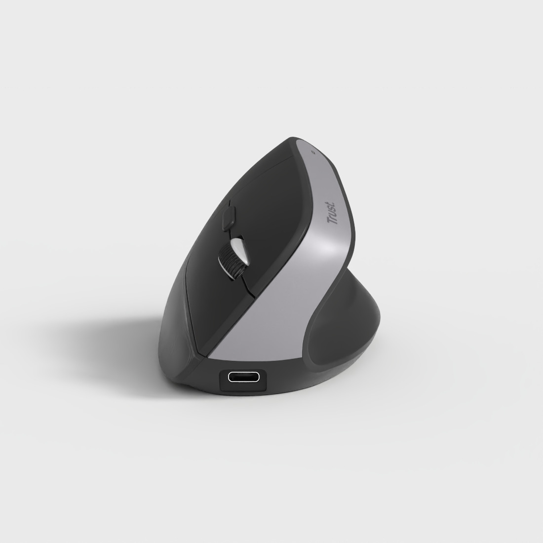 ERGONOMIC WIRELESS MOUSE Low-poly 3D model_3