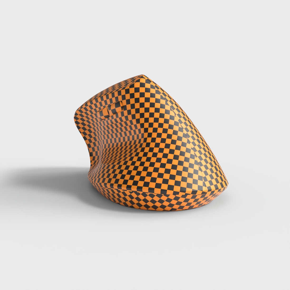 ERGONOMIC WIRELESS MOUSE Low-poly 3D model_7