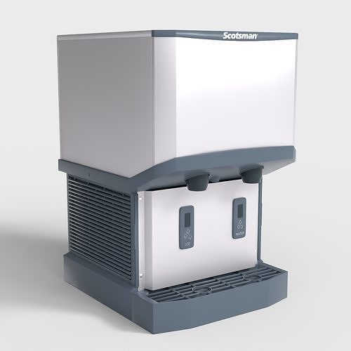 ICE AND WATER DISPENSER Low-poly 3D model