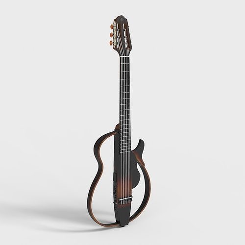 SILENT GUITAR Low-poly 3D model
