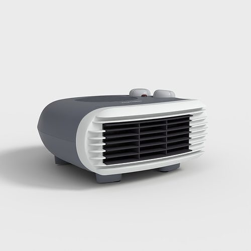PORTABLE FAN HEATER Low-poly 3D model