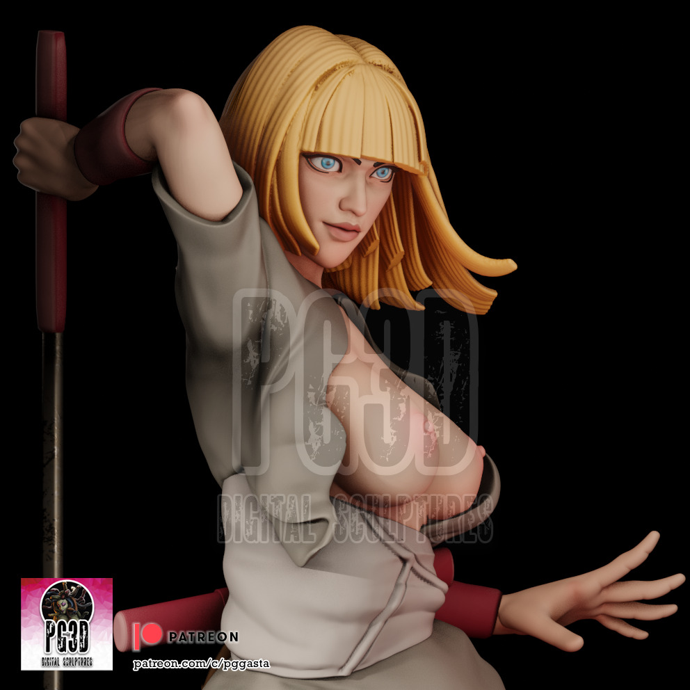 Samui - Naruto - 1TO10 STL FILE 3D PRINT MODEL 3D print model_10
