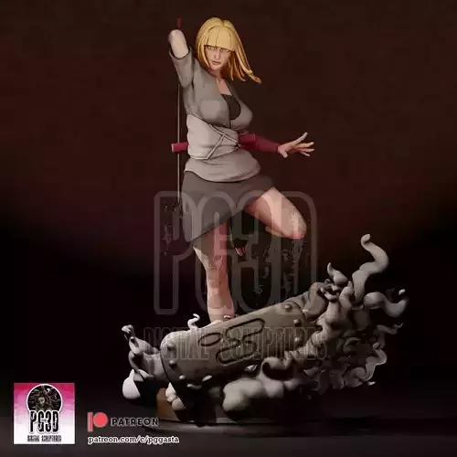 Samui - Naruto - 1TO10 STL FILE 3D PRINT MODEL 3D print model