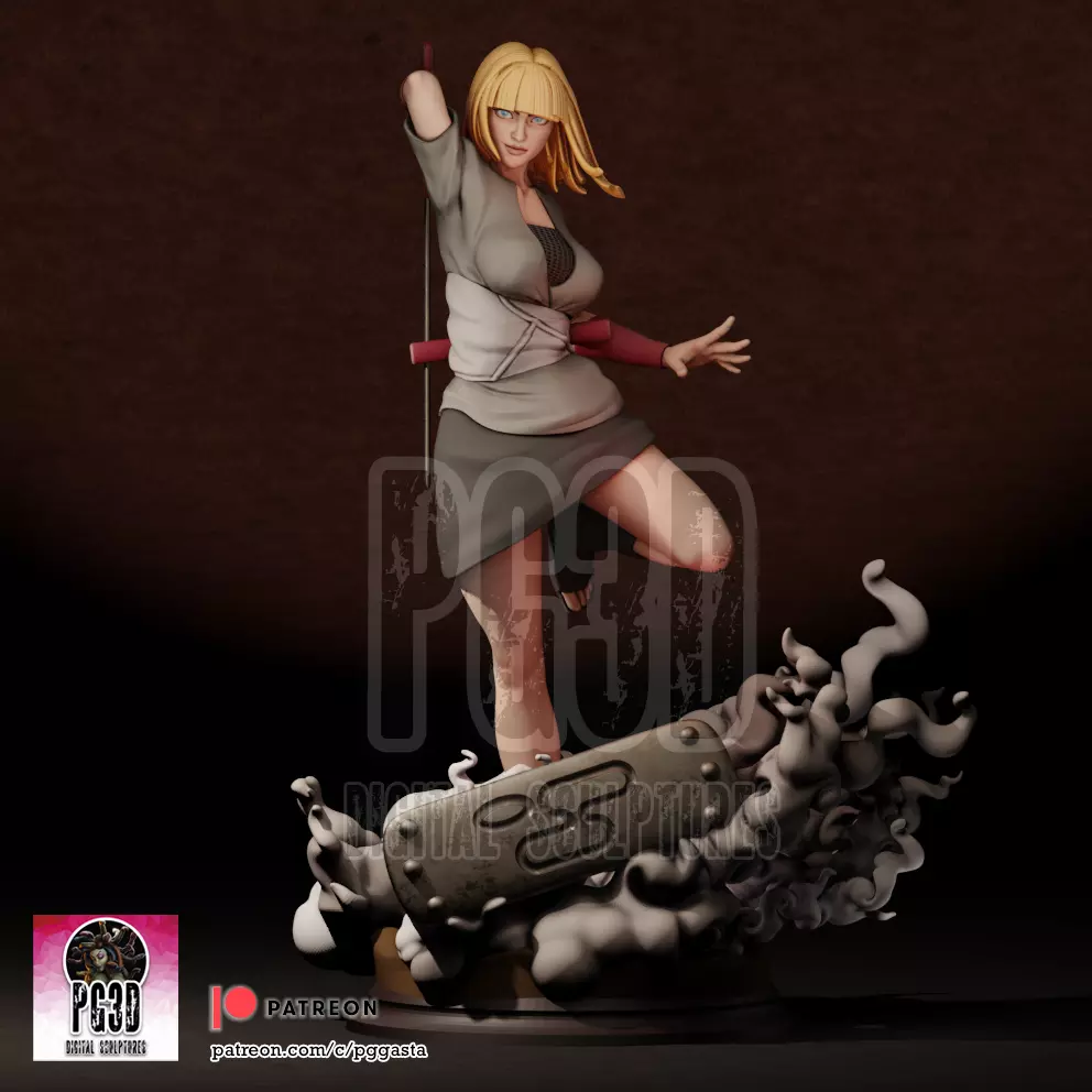 Samui - Naruto - 1TO10 STL FILE 3D PRINT MODEL 3D print model_0