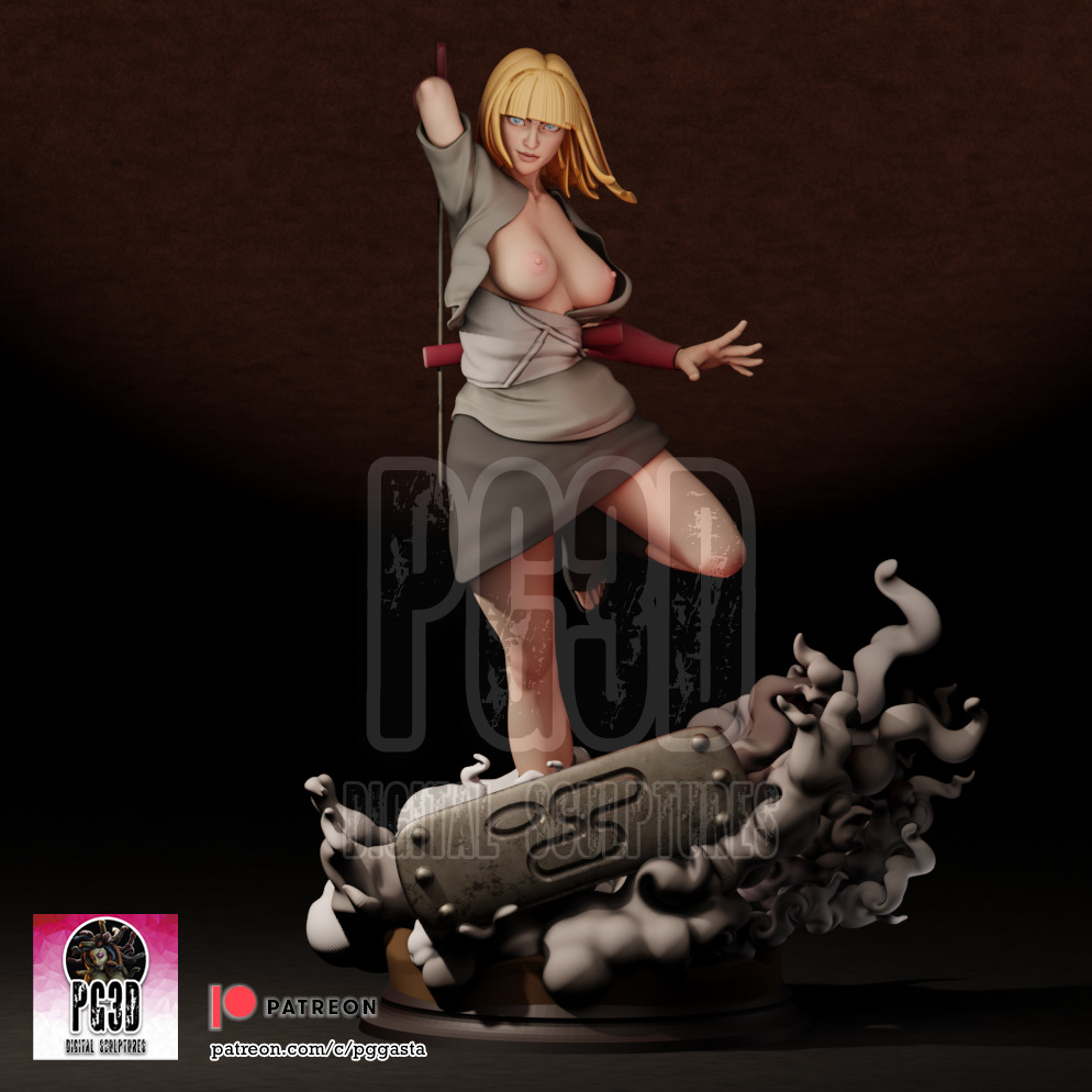 Samui - Naruto - 1TO10 STL FILE 3D PRINT MODEL 3D print model_8