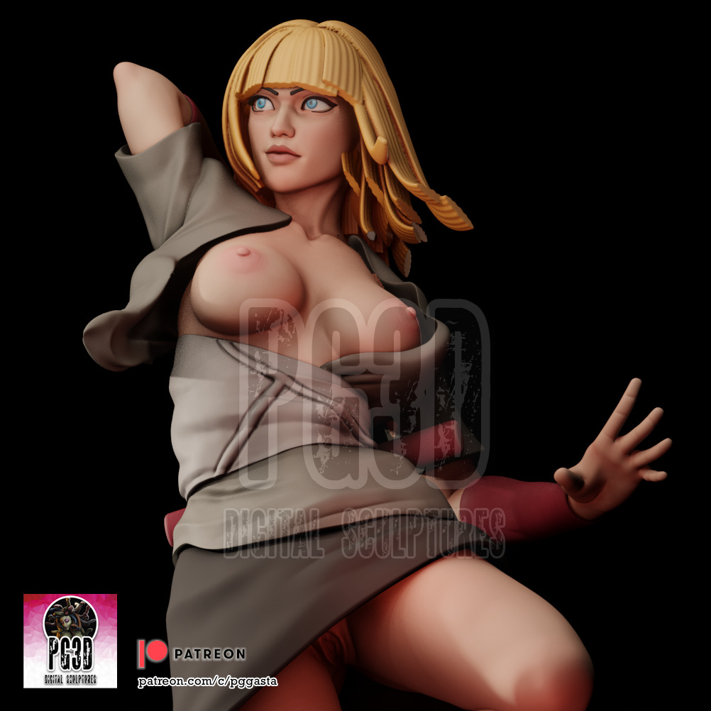 Samui - Naruto - 1TO10 STL FILE 3D PRINT MODEL 3D print model_11