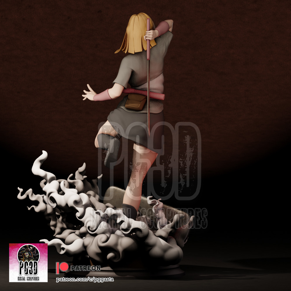Samui - Naruto - 1TO10 STL FILE 3D PRINT MODEL 3D print model_3