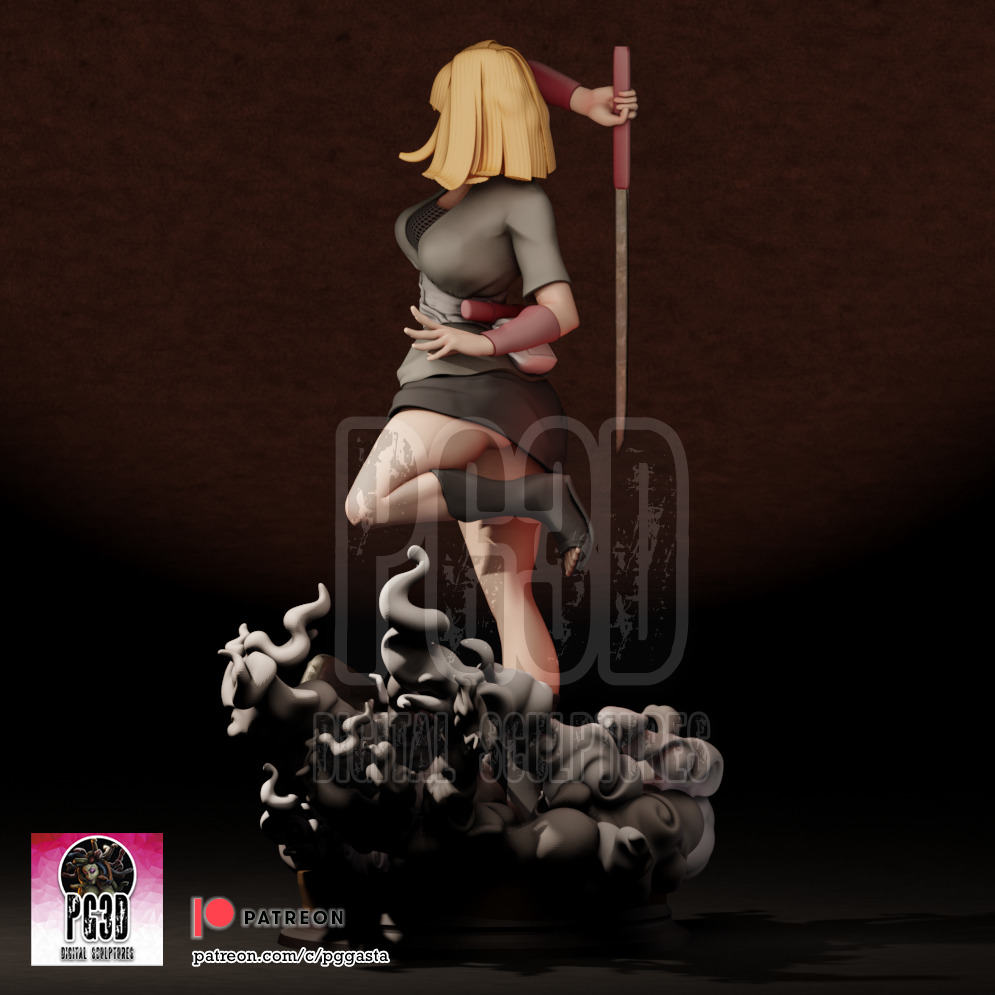 Samui - Naruto - 1TO10 STL FILE 3D PRINT MODEL 3D print model_2