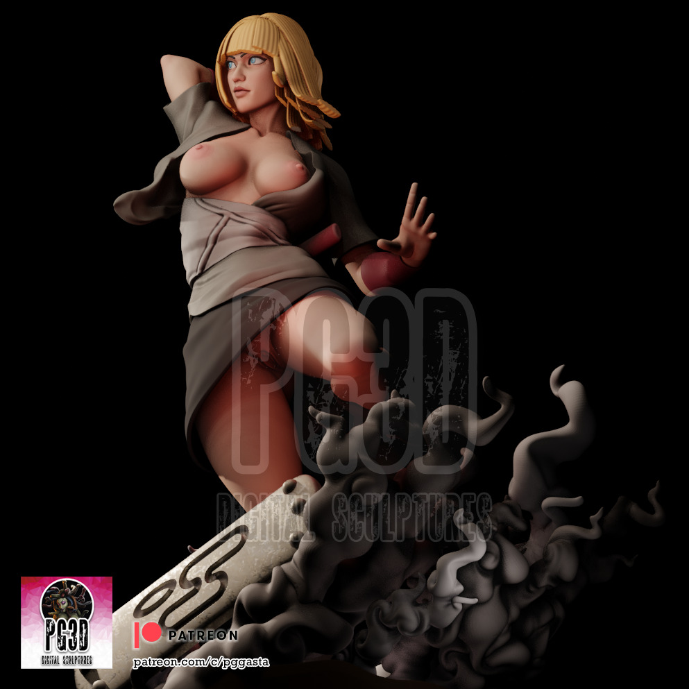 Samui - Naruto - 1TO10 STL FILE 3D PRINT MODEL 3D print model_12