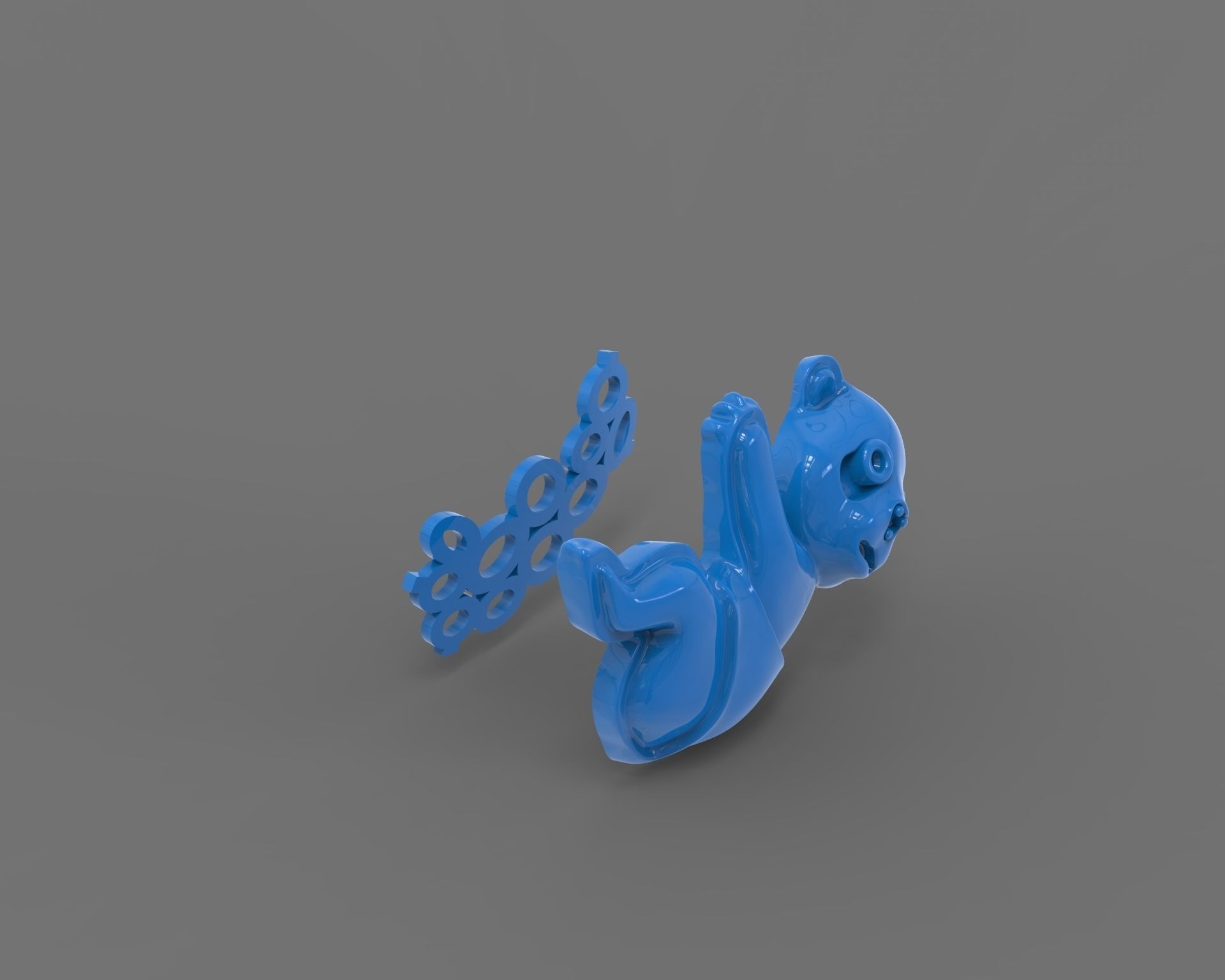 Jewelry set  panda bear with enamel and gems 3D print model_27