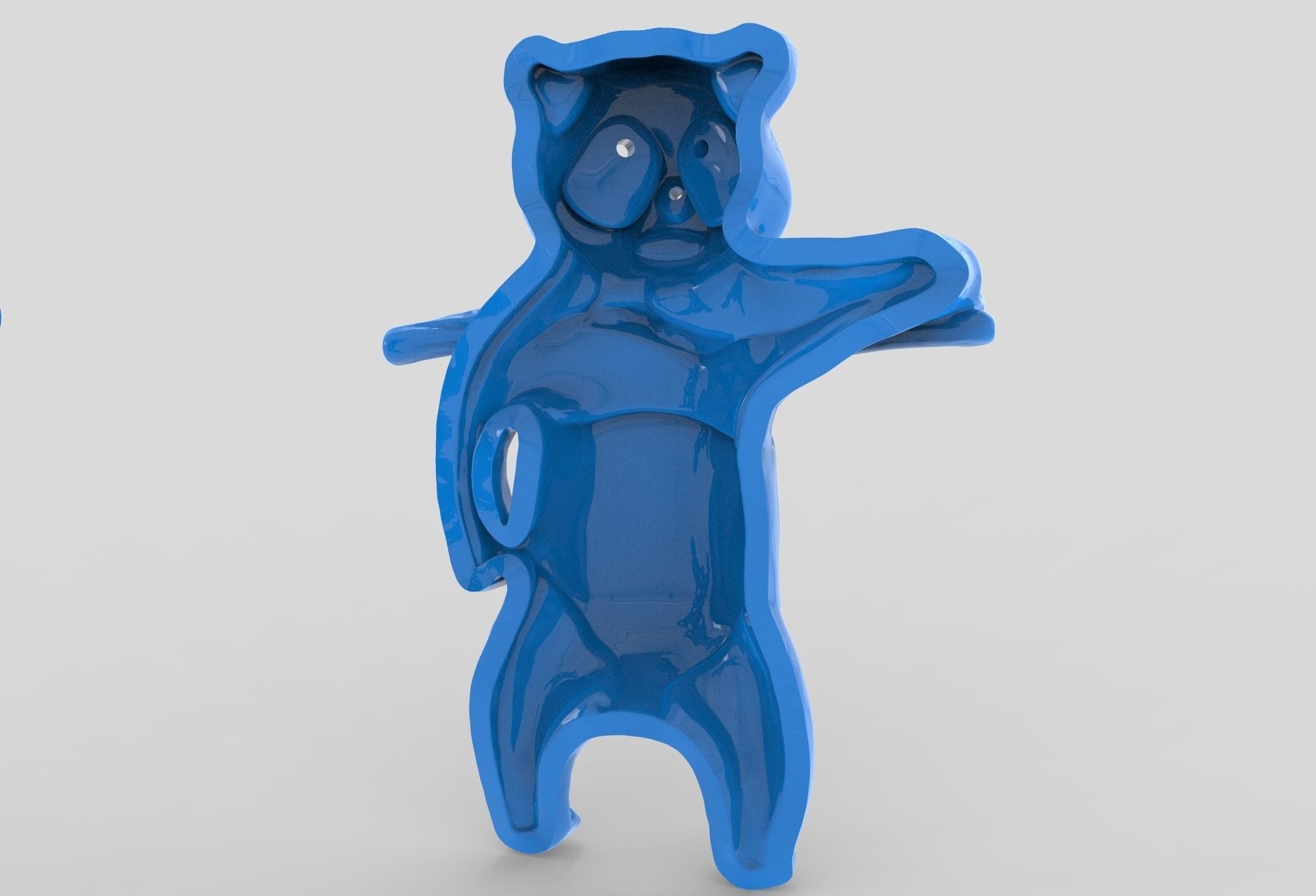 Jewelry set  panda bear with enamel and gems 3D print model_17