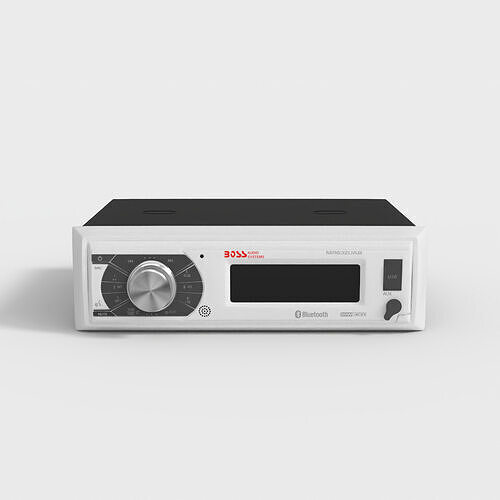 BOSS MARINE RECEIVER CAR RADIO Low-poly 3D model 2
