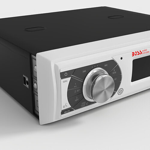 BOSS MARINE RECEIVER CAR RADIO Low-poly 3D model 6