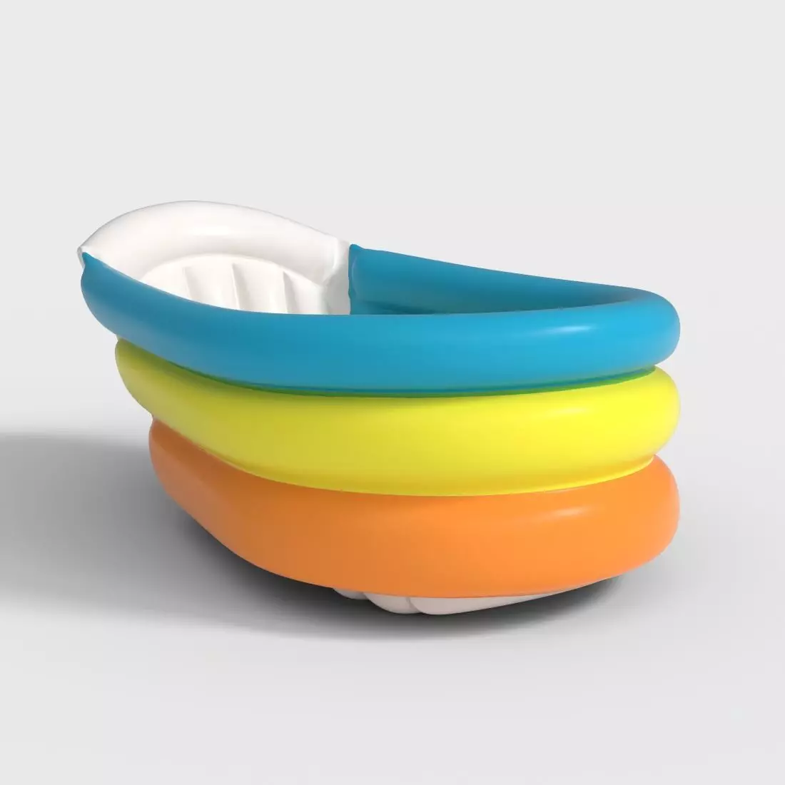 INFLATABLE BABY BATH Low-poly 3D model_0