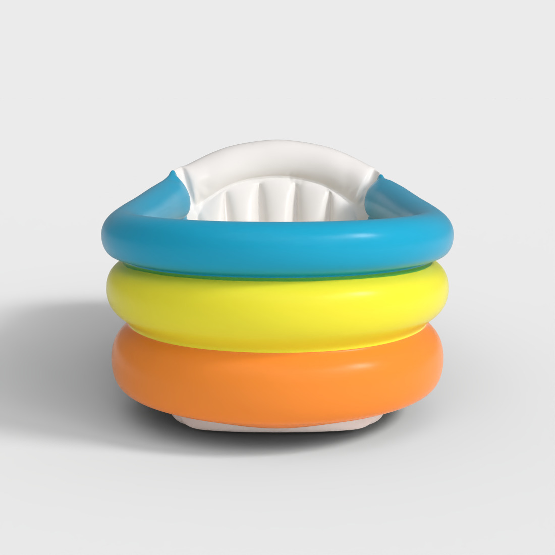 INFLATABLE BABY BATH Low-poly 3D model_1