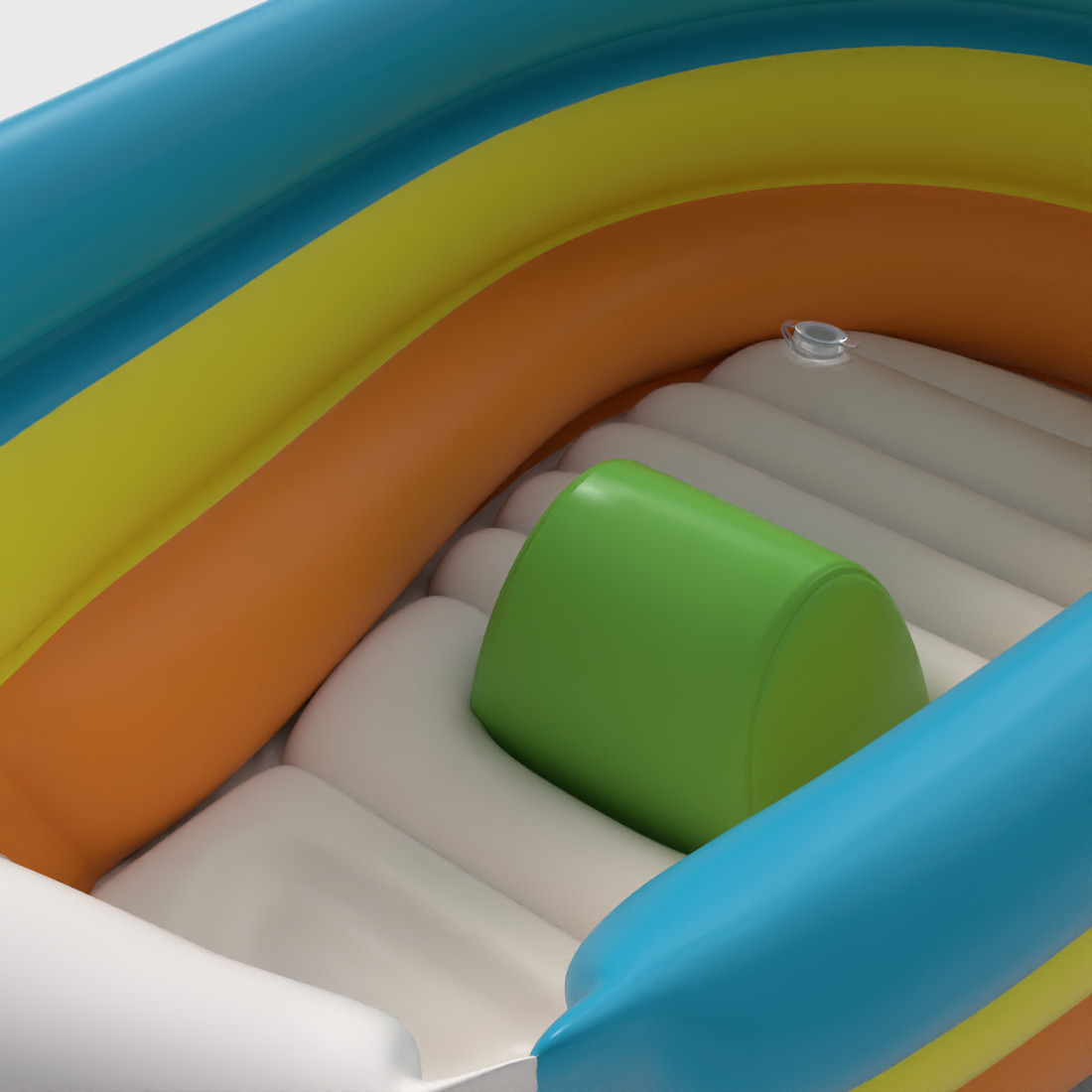 INFLATABLE BABY BATH Low-poly 3D model_5