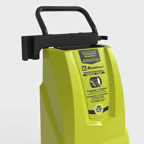 ELECTRIC PRESSURE WASHER Low-poly 3D model 6