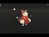 swimming Cat Low-poly 3D model_1