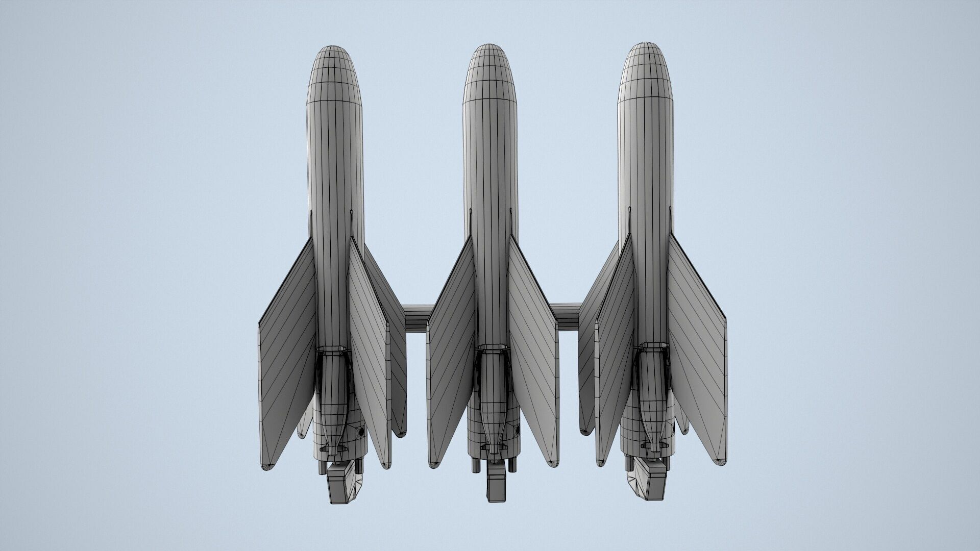 AGM-22 Missiles Low-poly 3D model_10
