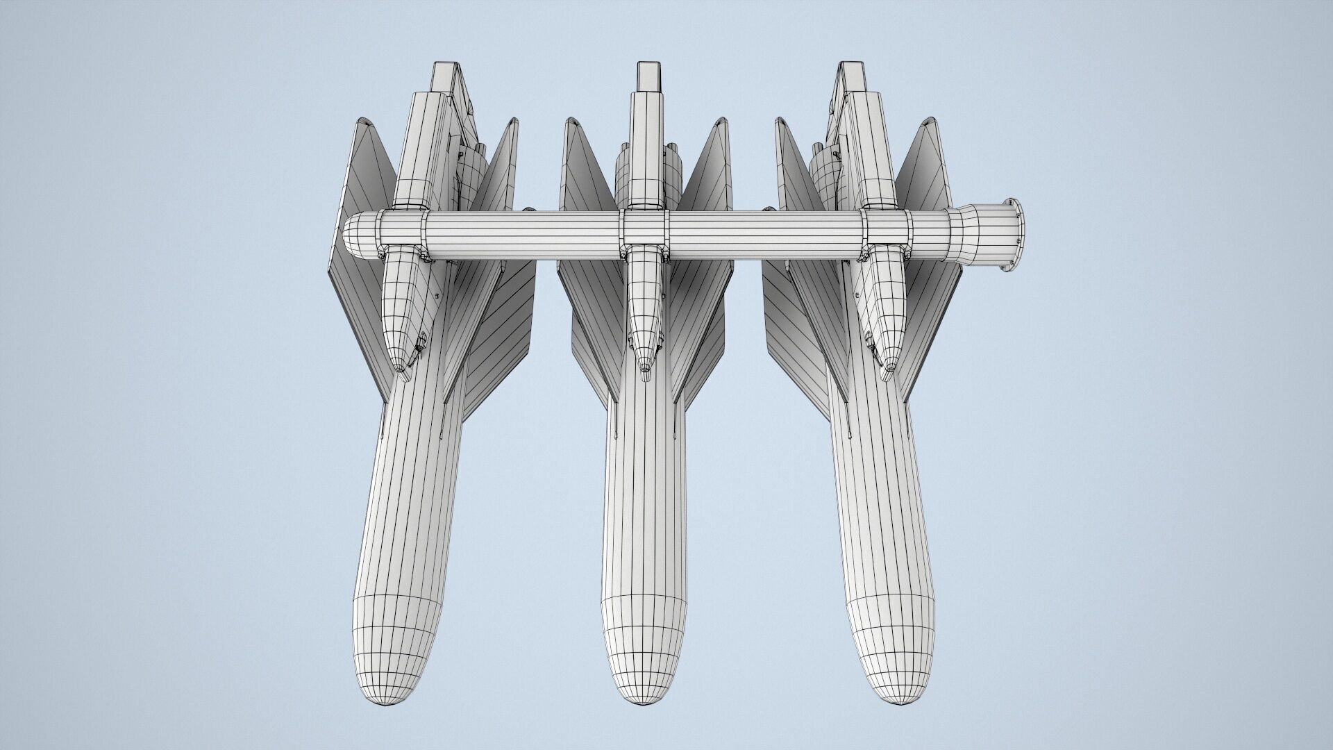 AGM-22 Missiles Low-poly 3D model_8