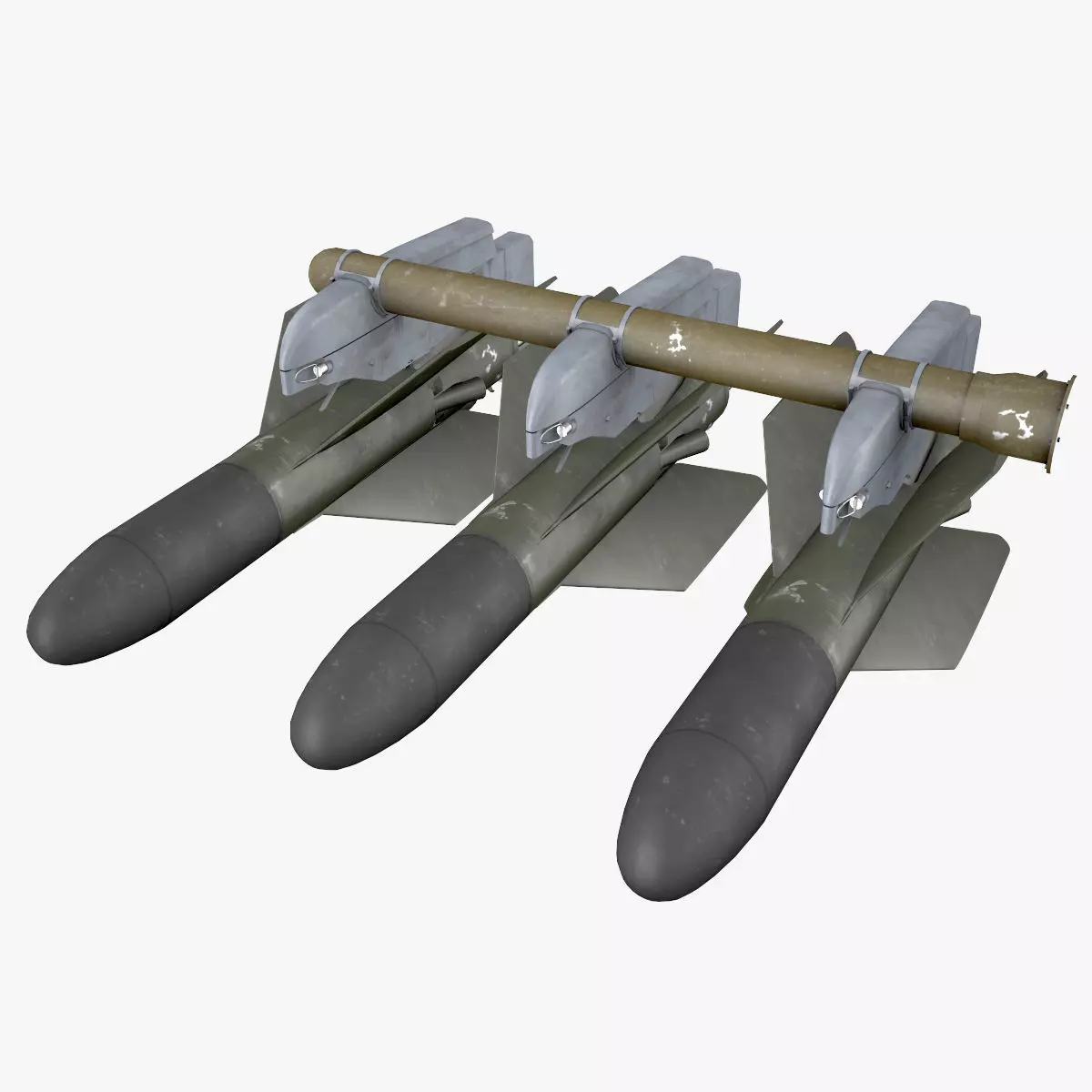 AGM-22 Missiles Low-poly 3D model_0