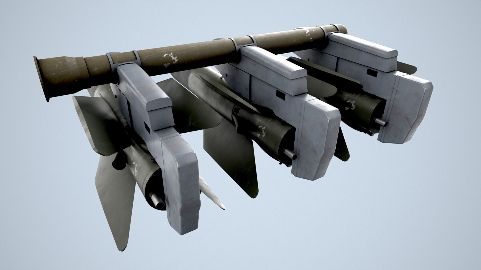AGM-22 Missiles Low-poly 3D model_2