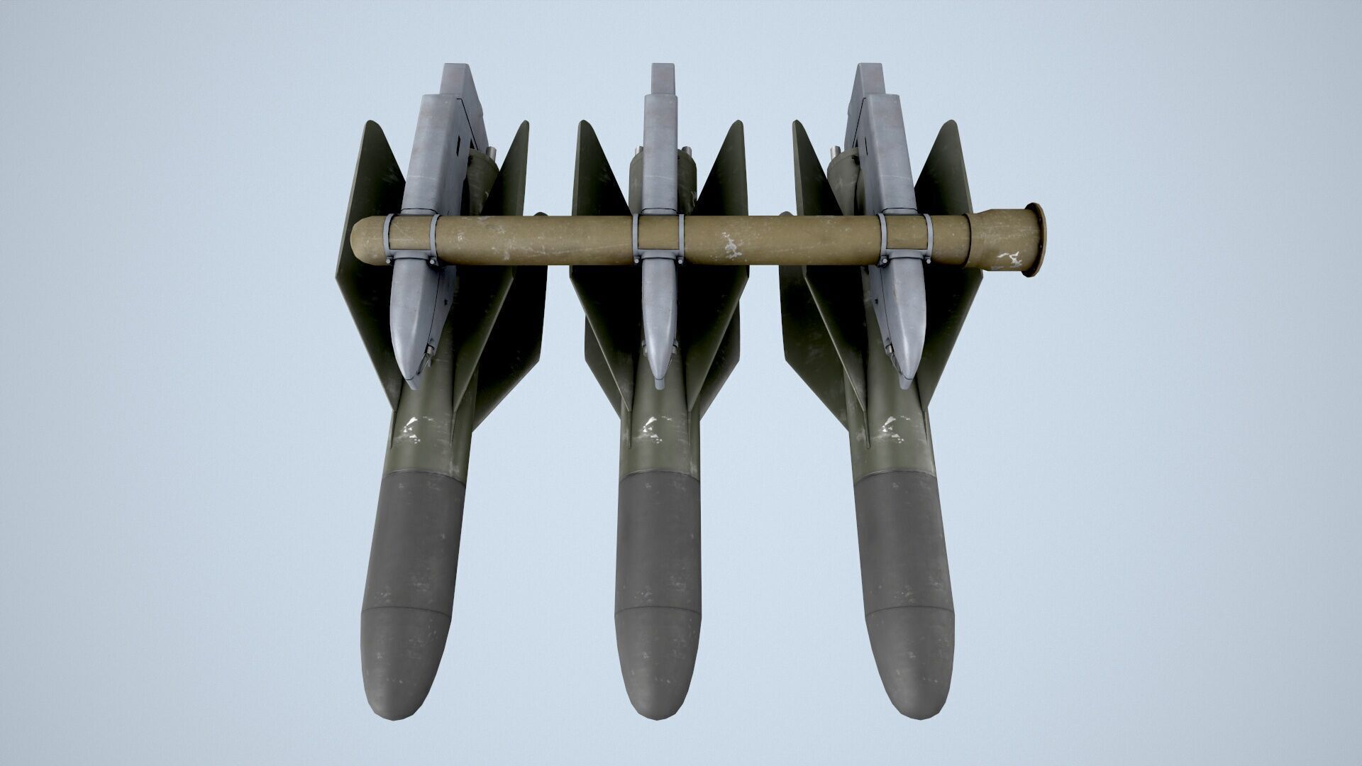 AGM-22 Missiles Low-poly 3D model_3