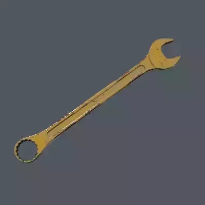 Yellow Industrial Combination Wrench