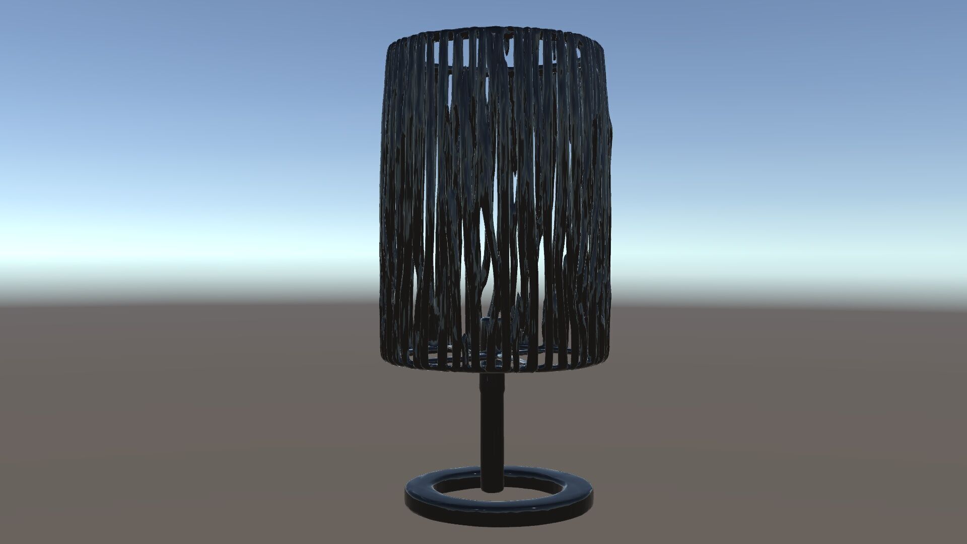 Modern Bamboo Table Lamp Model Pack Low-poly 3D model_34