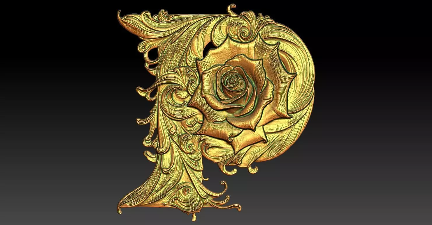 25 P CNC Relief Model 3D print model_0