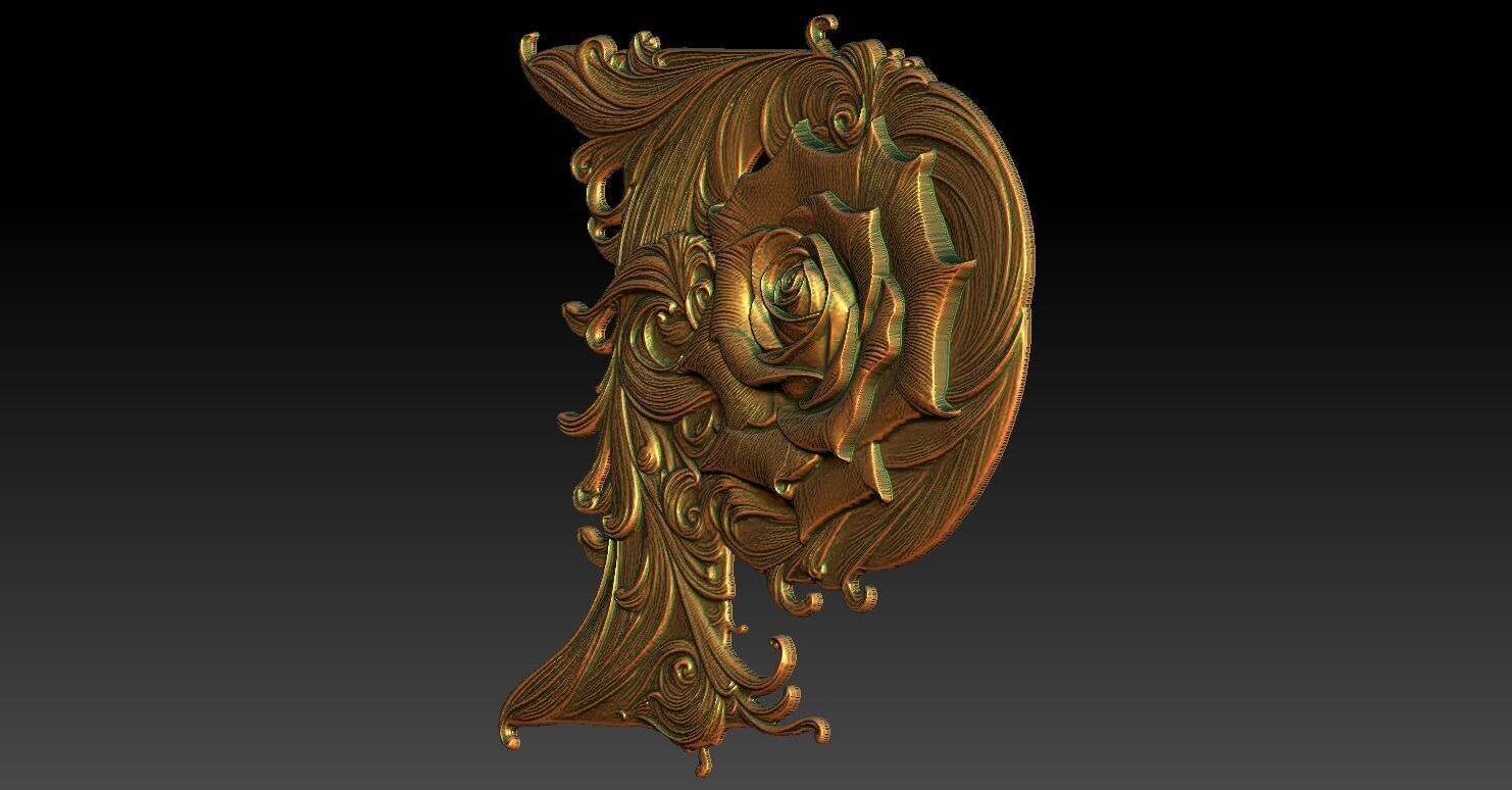 25 P CNC Relief Model 3D print model_2