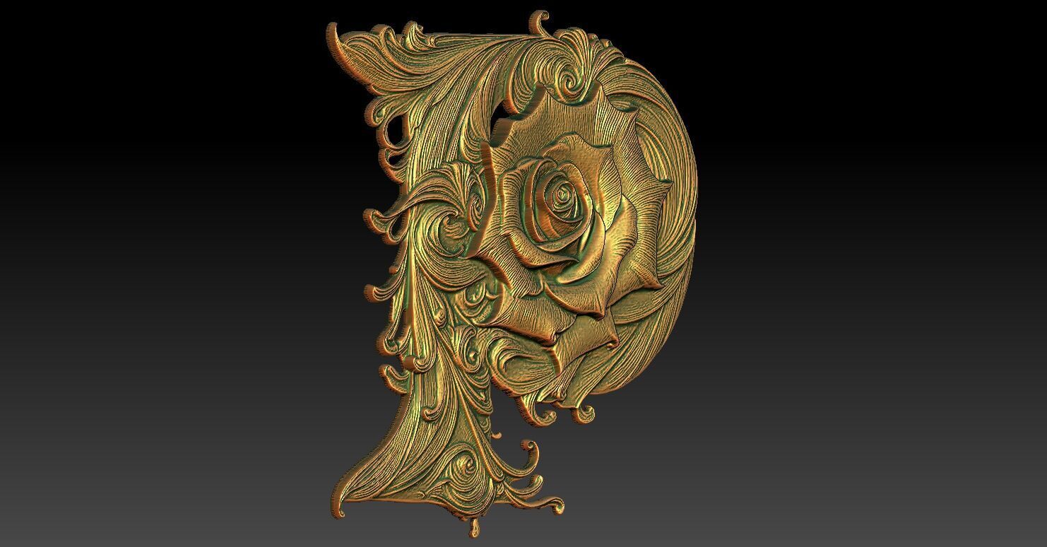 25 P CNC Relief Model 3D print model_1