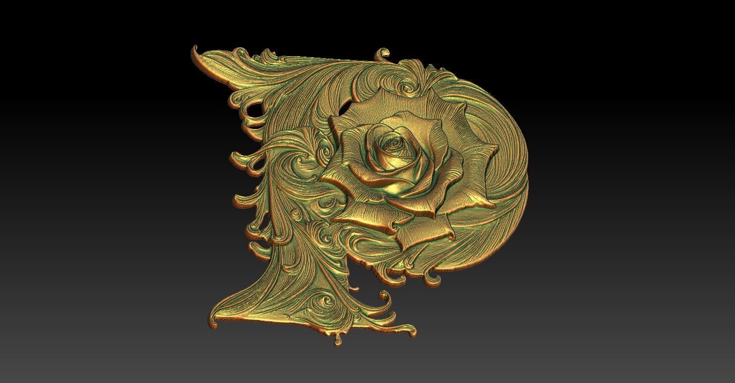 25 P CNC Relief Model 3D print model_4