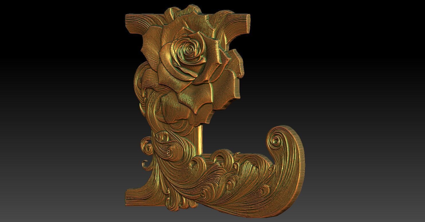 26 L CNC Relief Model 3D print model_2