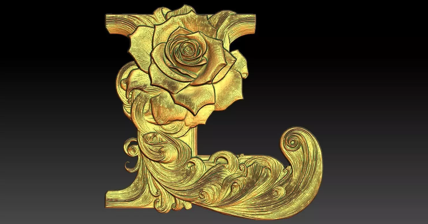 26 L CNC Relief Model 3D print model_0