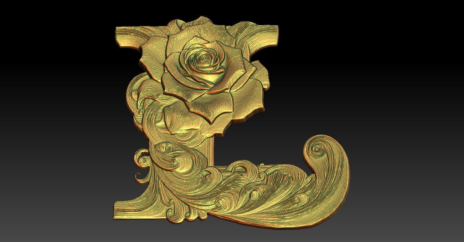 26 L CNC Relief Model 3D print model_4