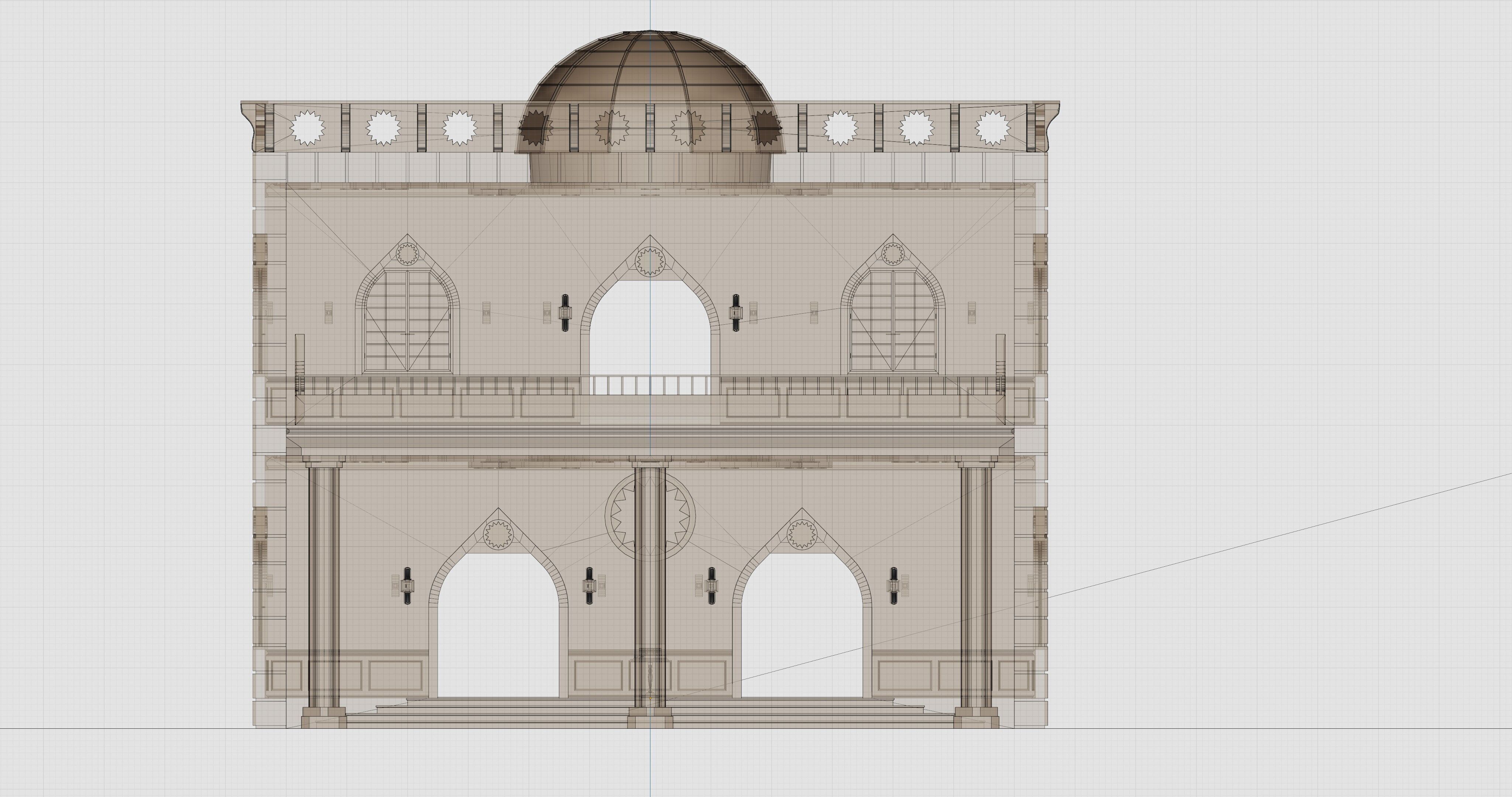 Solar Carport Type-2 3x12 Panels Diorama 3D model_16