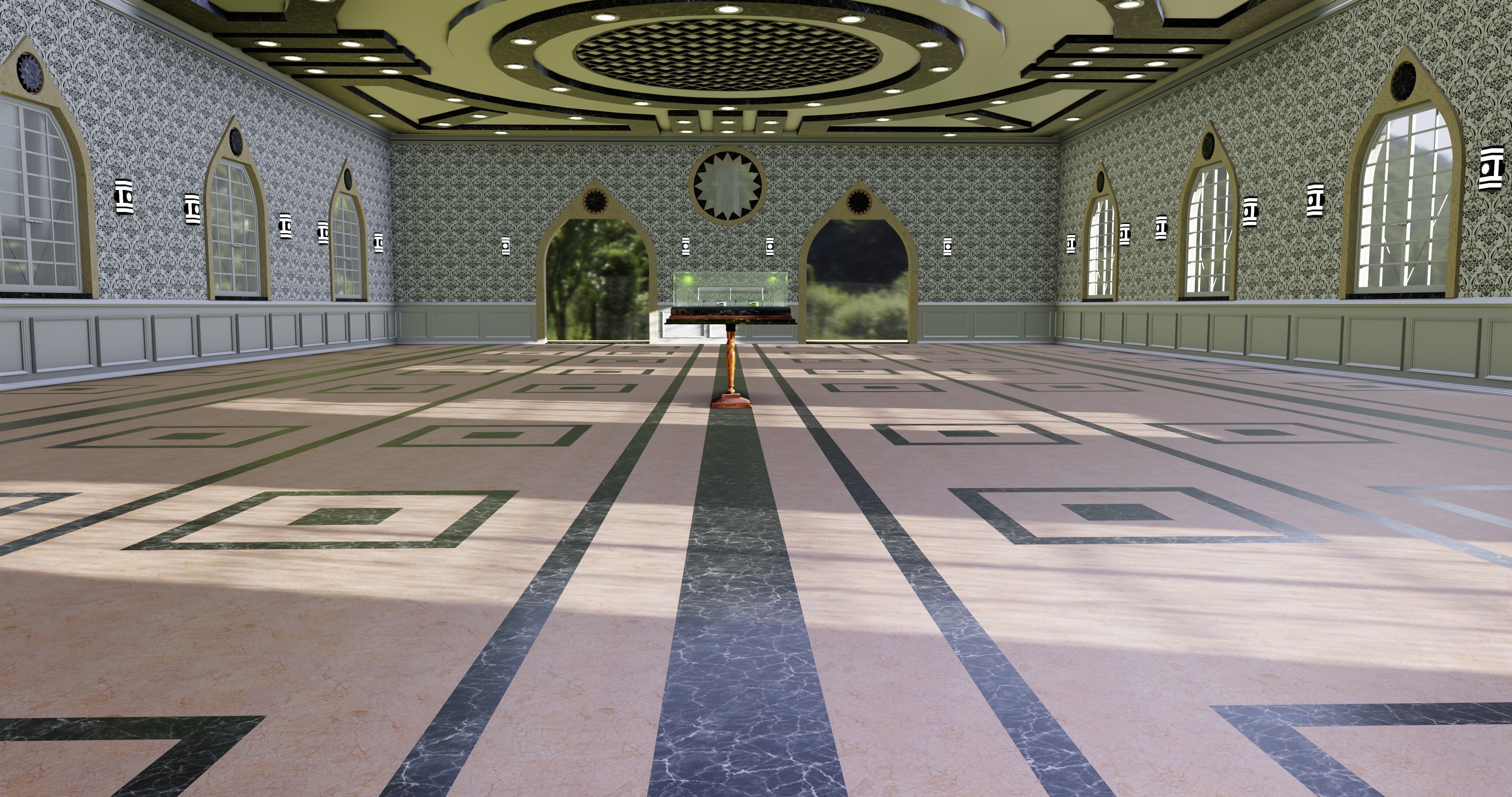 Solar Carport Type-2 3x12 Panels Diorama 3D model_6